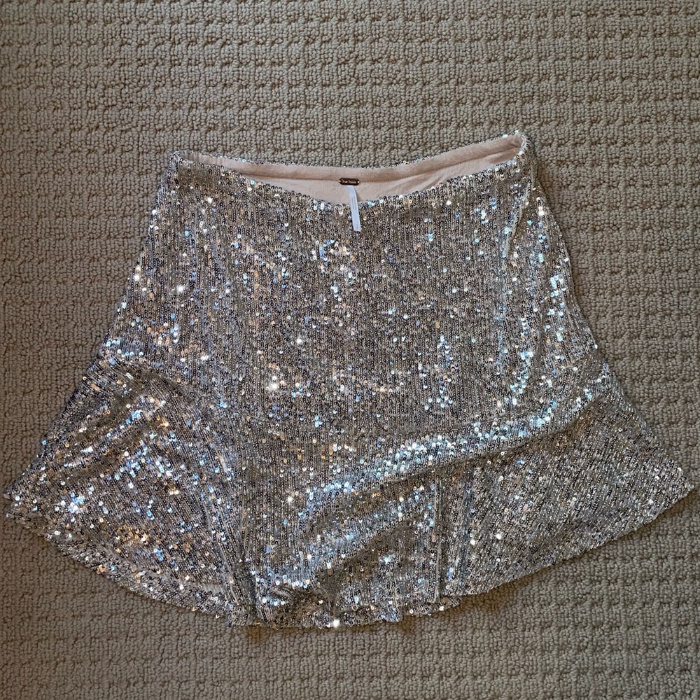 Free People Sequined Skirt